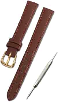 14mm バネ棒付 腕時計 レザー ストラップ ベルト バンド 茶 61qK28cAHOL._AC_UL210_SR210,